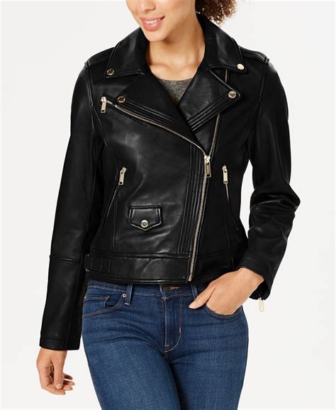 michael michael kors asymmetrical suede moto jacket|Michael Kors petite leather jacket.